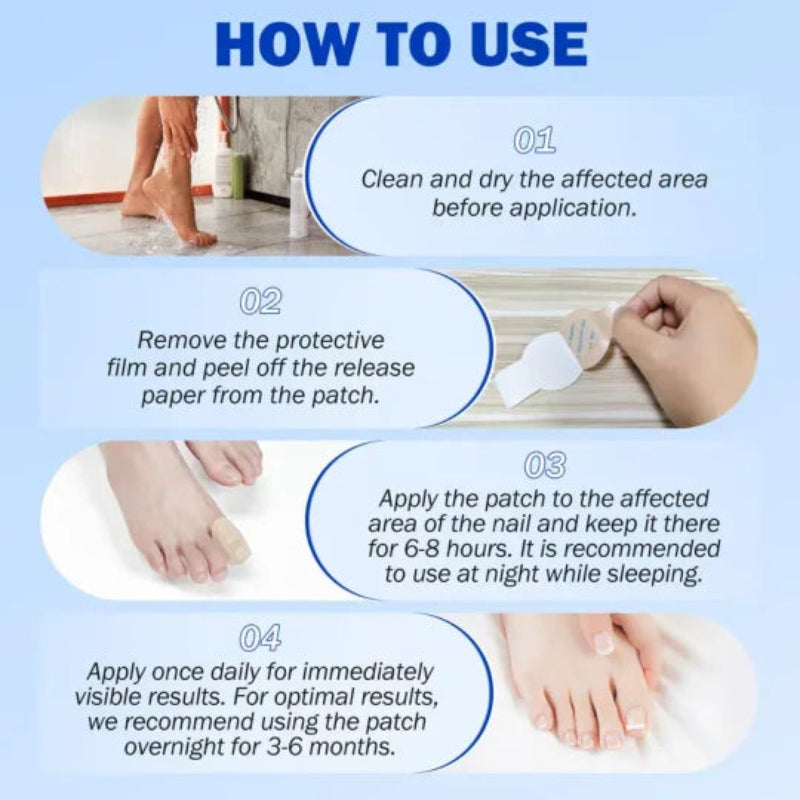 Fungal Nail Patches, 21pcs/box Nail Health Care Patches, Nail Fungus Care Patches, Suitable for Solving Fungal Nails and Other Nail Problems, Nail Supplies, Daily Care Nails Kit Set-hz