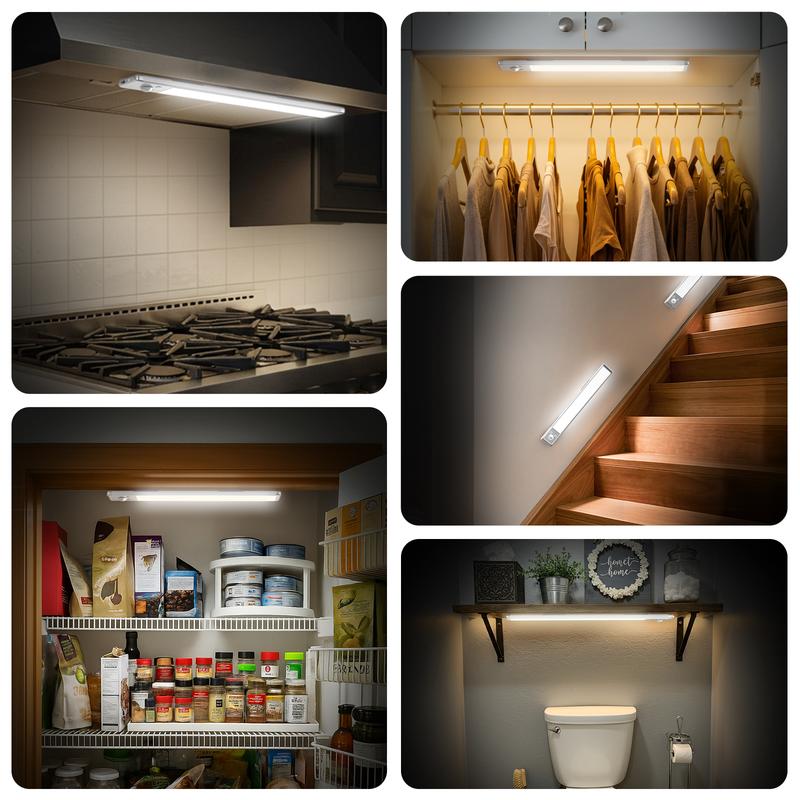 TAILEDEN Under CabinetLights, 76 LED MotionSensor Night Light indoor-LLH