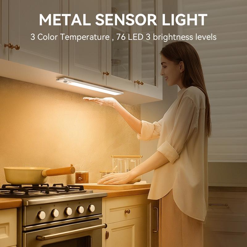 TAILEDEN Under CabinetLights, 76 LED MotionSensor Night Light indoor-LLH