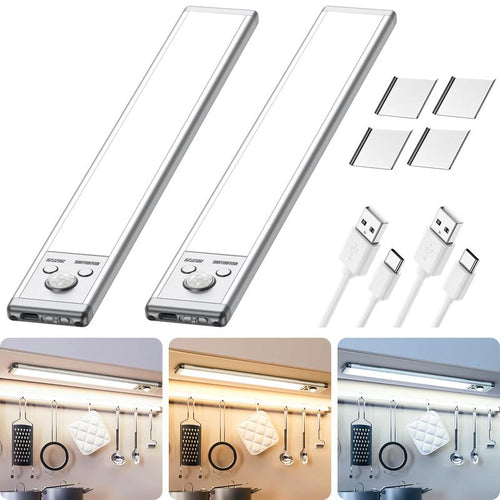 TAILEDEN Under CabinetLights, 76 LED MotionSensor Night Light indoor-LLH