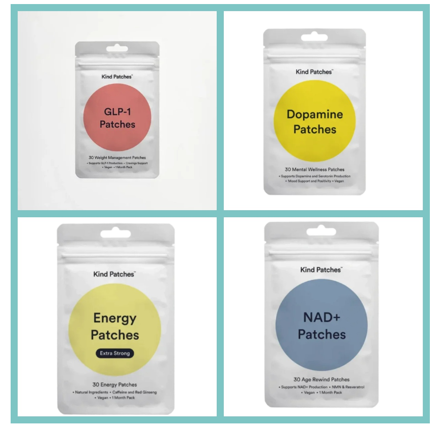 Kind Patches | 30 Metabolic Balance Patches, Berberine, Steady Release, Vegan, 1 Month Pack-XDX