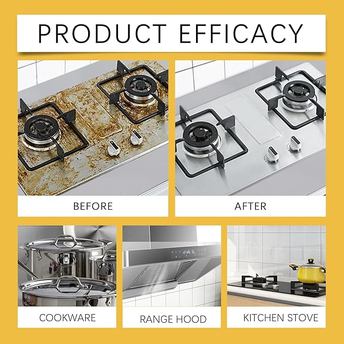 Gihens Heavy Oil Cleaner,2025 New Kitchen Degreaser Heavy-Duty Grease Remover for Stove, Fast-Acting All-Purpose Cleaner for Kitchen, Household-ZHP