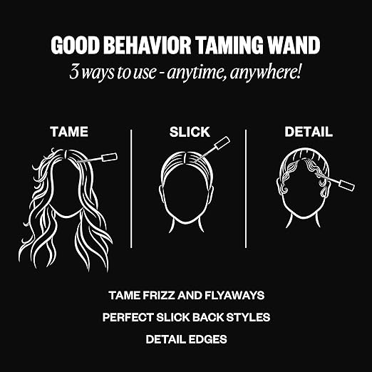 Good Behavior Frizz & Flyaway Hair Taming Wand – Lightweight Gel Control Stick for Smooth, Sleek Hair, Anti-Frizz Styling-LLH