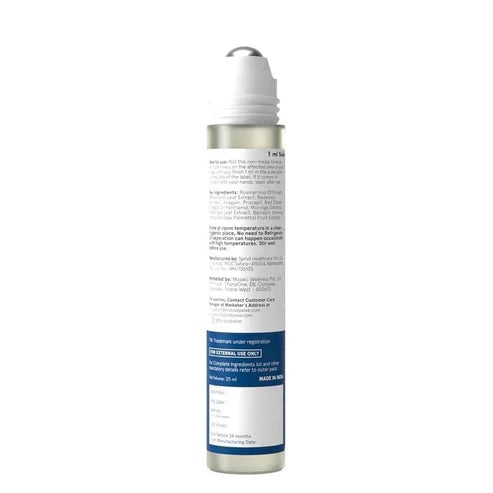 Be Bodywise Advanced Hair Growth Roll-On Serum | 3% Rosemary | 2% Aminexil | 3% Redensy l 2% Anagain | Precision Scalp Applicator | Paraben & Sulphate Free | Non oily and mess free-hz