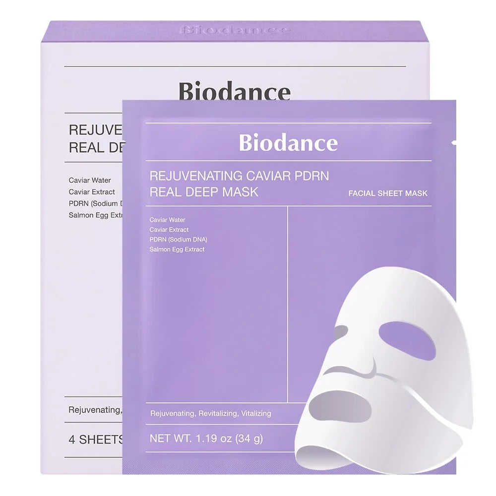 Bio-Collagen Real Deep Mask, Hydrating Overnight Hydrogel Mask, Pore Minimizing, Elasticity Improvement, Korean Skincare | 1.19oz(34g)