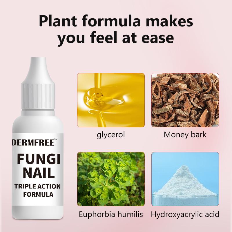 Toenail Fungus Treatment Extra Strength, Antifungal Solution for Toenail or Fingernail, Triple Action Formula for Remove Fungal, Repair and Renewal Damaged Nails, 0.5 Fl Oz-XDX