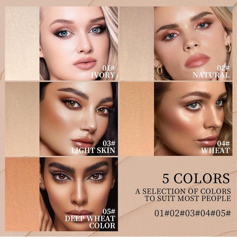 Zaidoc Foundation Concealer Stick, Dual-ended with Built-in Brush, Moisturizing & Lightweight