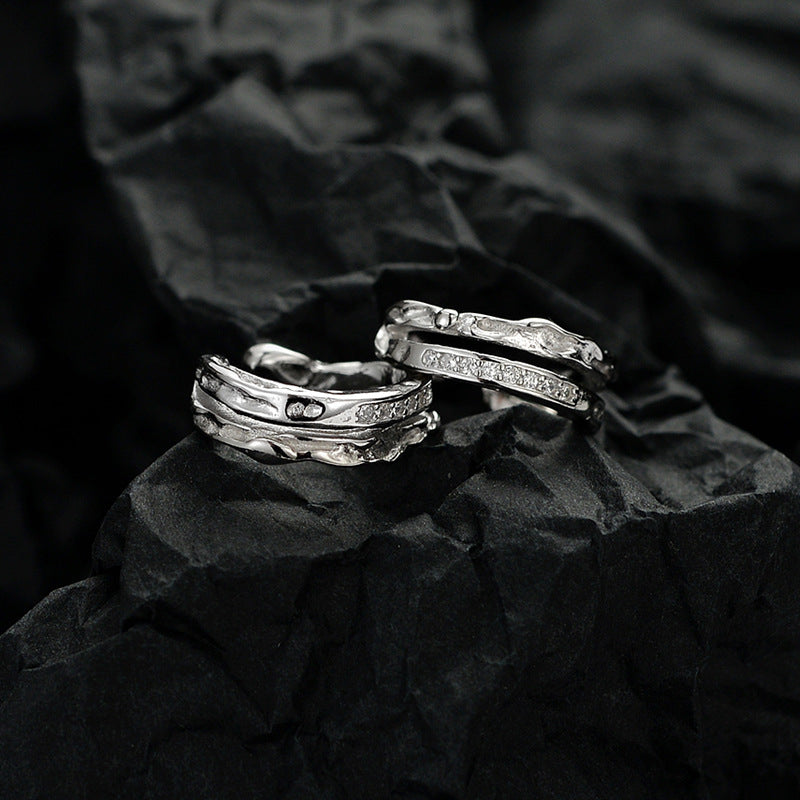 Micro-set diamond stud earrings without ear holes, high-end style