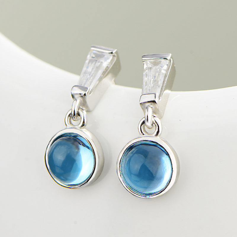 Sparkling Cubic Zirconia Stud Earrings - Elegant Party Jewelry for Her