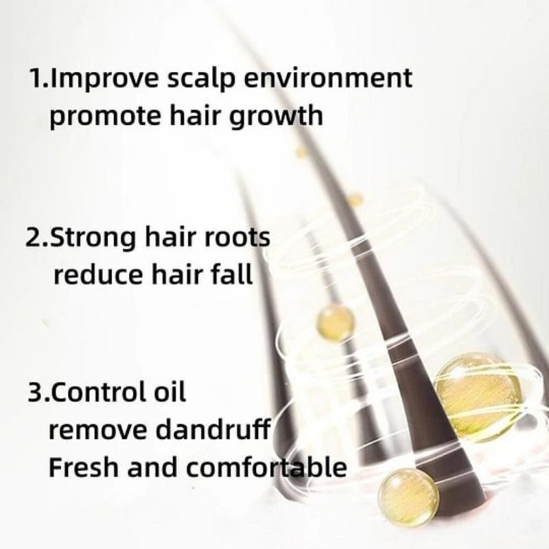 REMIMPI Anti-Hair Fall Hair Loss Treatment Shampoo Oil Control Anti dandruff Haircare Ginseng Ginger Help Hair Growth Jojoba Oat Repair Reduce Hair Loss Scalp Cleanser Conditioner 300ML-hz