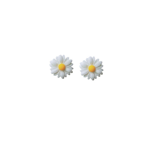 Sunflower small stud earrings, small and fresh-looking ear studs