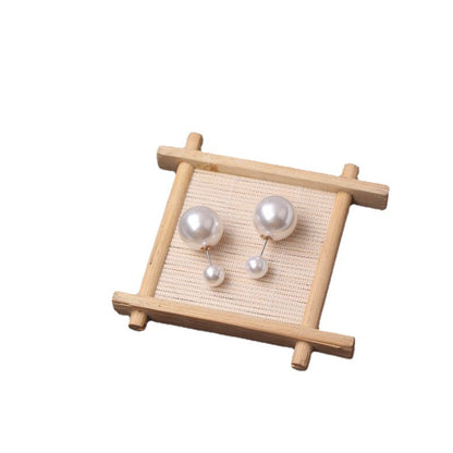 Quality Pearl Earrings - Double-Sided Pearl Earrings