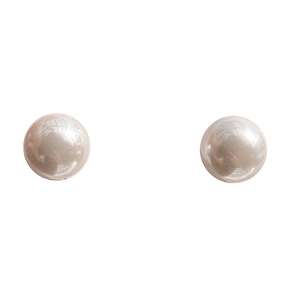 Pearl earrings - French style stud earrings - Fine needle earrings