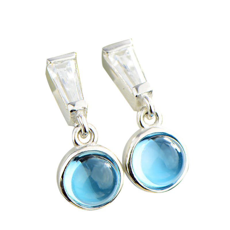 Sparkling Cubic Zirconia Stud Earrings - Elegant Party Jewelry for Her