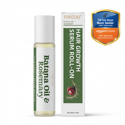 FUNZOO®  Rosemary Hair Growth Serum 20ml (3% Rosemary + 3% Redensyl) | Scalp Support + Stronger Hair | For Men & Women