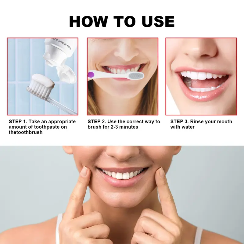 SP-6 Probiotic Toothpaste - Niacinamide Whitening Toothpaste Enhanced Formula with 6 Probiotics for Teeth Whitening and Gum Health - Enamel-Safe, Fluoride-Free, Fresh Mint Flavor, 4.9Oz -LLH