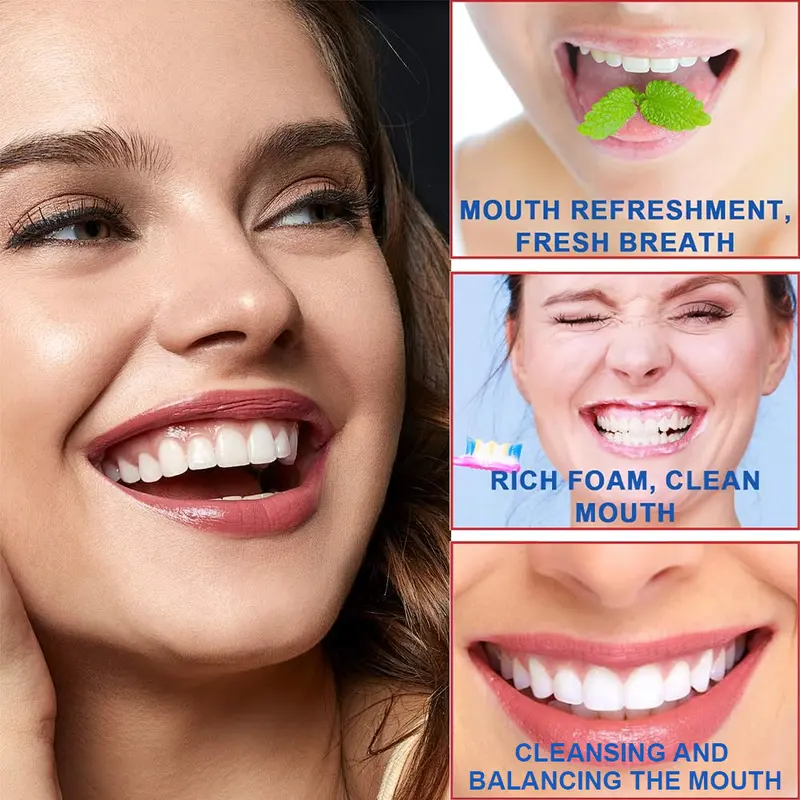 SP-6 Probiotic Toothpaste - Niacinamide Whitening Toothpaste Enhanced Formula with 6 Probiotics for Teeth Whitening and Gum Health - Enamel-Safe, Fluoride-Free, Fresh Mint Flavor, 4.9Oz -LLH