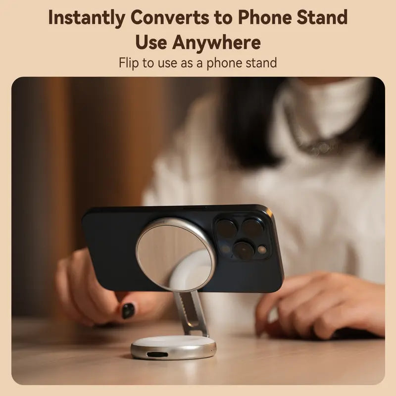 TELESIN C03 Magnetic Selfie Light, Phone Light Compatible with iPhone Magsafe, CRI97 360° LED Selfie Ring Fill Light with Mirror for Selfies/Photography/TikTok/Zoom Calls/Video Conference-ZHP