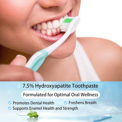 Hydroxyapatite Toothpaste 7.5% for Enamel Repair & Teeth Whitening Refreshing Flavor Fluoride-Free 4.23oz Gentle Formula for Sensitive Teeth Care-LGH