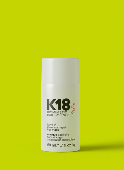 K18 Leave-In Molecular Hair Mask, Repairs Dry or Damaged Hair, Reverse Hair Damage from Bleach, Color, Chemical Services & Heat-LLH