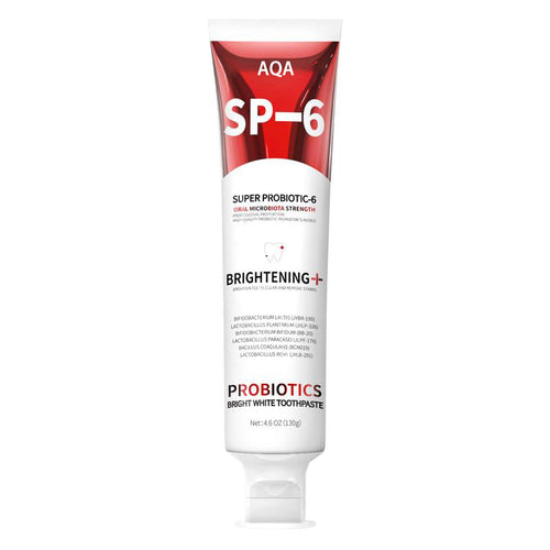 SP-6 Probiotic Toothpaste - Niacinamide Whitening Toothpaste Enhanced Formula with 6 Probiotics for Teeth Whitening and Gum Health - Enamel-Safe, Fluoride-Free, Fresh Mint Flavor, 4.9Oz -LLH