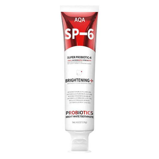 SP-6 Probiotic Toothpaste - Niacinamide Whitening Toothpaste Enhanced Formula with 6 Probiotics for Teeth Whitening and Gum Health - Enamel-Safe, Fluoride-Free, Fresh Mint Flavor, 4.9Oz -LLH