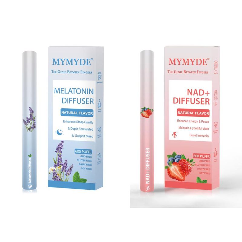 Thyme and mint extracts for lung detoxification and oral air freshening, herbal diffusion pen relaxation stick Solution