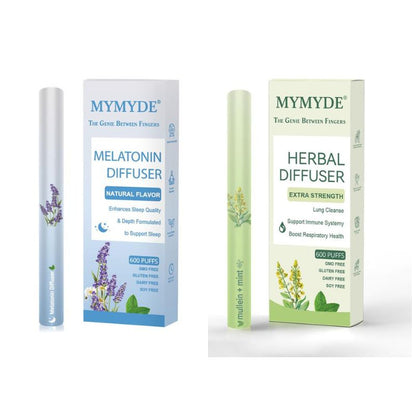 Thyme and mint extracts for lung detoxification and oral air freshening, herbal diffusion pen relaxation stick Solution