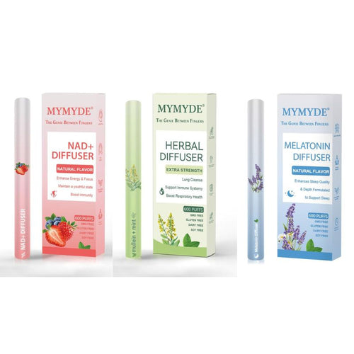 Thyme and mint extracts for lung detoxification and oral air freshening, herbal diffusion pen relaxation stick Solution
