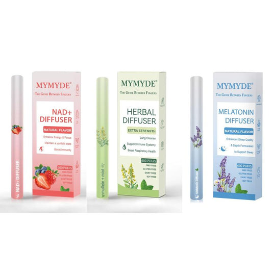 Thyme and mint extracts for lung detoxification and oral air freshening, herbal diffusion pen relaxation stick Solution