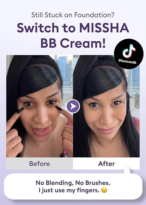 PERFECT COVER SERUM BB CREAM, BB Cream by Cardi B Pick, Skin Tint, Tinted Moisturizer, Skin Care Foundation Makeup, Korean Makeup, 1.18 Fl oz