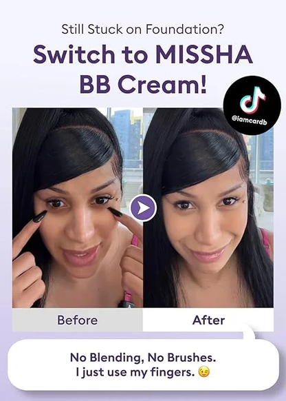PERFECT COVER SERUM BB CREAM, BB Cream by Cardi B Pick, Skin Tint, Tinted Moisturizer, Skin Care Foundation Makeup, Korean Makeup, 1.18 Fl oz