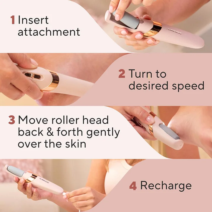 Electric Callus Remover for Feet, Professional Pedicure Kit Foot Scrubber for Dry, Dead, Cracked, Hard Skin, at Home Feet Spa Care Kit for Men & Women