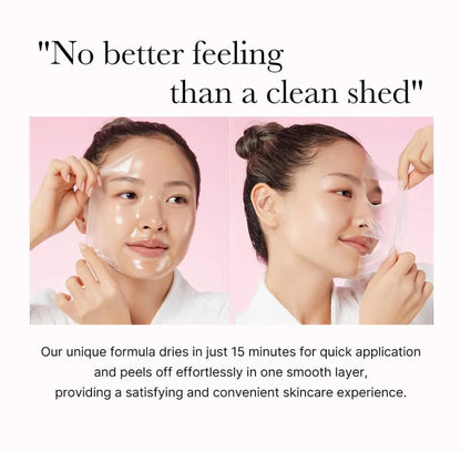 Caffeine Overnight Wrapping Peel Off Facial Mask | Firming, Depuffing & Hydration | Salmon DNA + Caffeine + Collagen For Refined, Glass Skin & Face Contour Support | Korean Skin Care