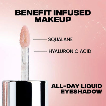 A Long-Lasting, Crease-Proof Liquid Eyeshadow, Glimmer Liquid Shadow, Sparkle Eyeshadow, Long Lasting Natural Blendable Eyeshadows Makeup Smooth Makeup For All Skin Types