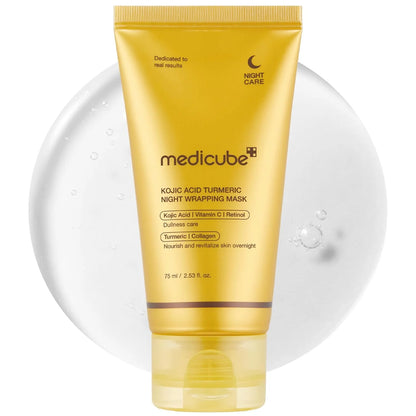 Caffeine Overnight Wrapping Peel Off Facial Mask | Firming, Depuffing & Hydration | Salmon DNA + Caffeine + Collagen For Refined, Glass Skin & Face Contour Support | Korean Skin Care