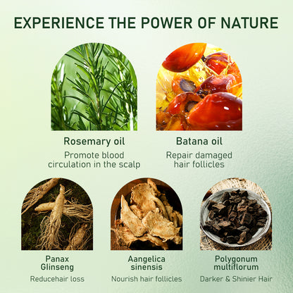 FUNZOO®  Rosemary Hair Growth Serum 20ml (3% Rosemary + 3% Redensyl) | Scalp Support + Stronger Hair | For Men & Women