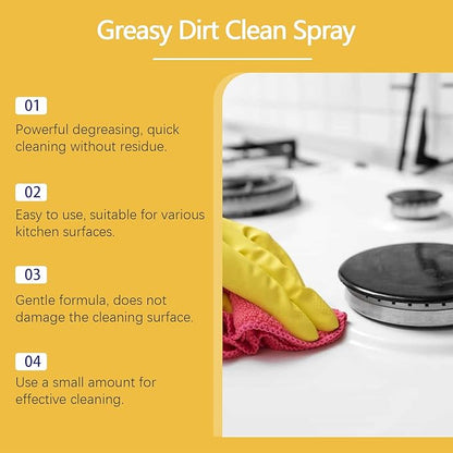 Gihens Heavy Oil Cleaner,2025 New Kitchen Degreaser Heavy-Duty Grease Remover for Stove, Fast-Acting All-Purpose Cleaner for Kitchen, Household-ZHP