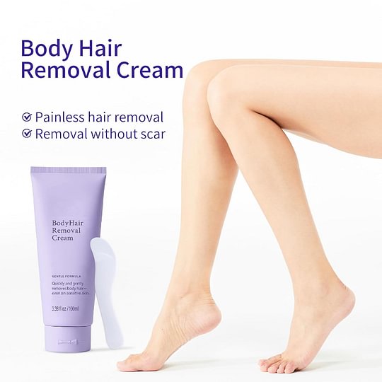 Body Hair Removal Cream, Hair Removal Cream Sensitive Skin,Gentle and Effective Depilatory Formula for Smooth Skin, Ideal for Legs, Arms, and Bikini Area, Suitable for Both Women and Men