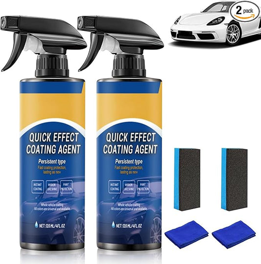 PAdvanced Car Quick-Acting Coating Agent Spray, Car Coating Spray, Quick Effect Coating Agent, Car Scratch Wax Coating Spray, Oil Film Emulsion Glass Cleaner -ZH