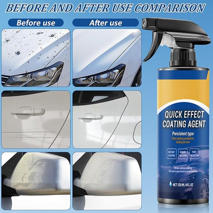 PAdvanced Car Quick-Acting Coating Agent Spray, Car Coating Spray, Quick Effect Coating Agent, Car Scratch Wax Coating Spray, Oil Film Emulsion Glass Cleaner -ZH
