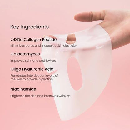 Bio-Collagen Real Deep Mask, Hydrating Overnight Hydrogel Mask, Pore Minimizing, Elasticity Improvement, Korean Skincare | 1.19oz(34g)
