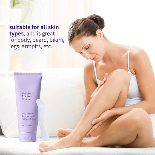 Body Hair Removal Cream, Hair Removal Cream Sensitive Skin,Gentle and Effective Depilatory Formula for Smooth Skin, Ideal for Legs, Arms, and Bikini Area, Suitable for Both Women and Men