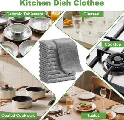 AIDEA Non Scratch Wire Dishcloth 20PK, Wire Dishwashing Rag for Wet and Dry, Washable Dish Rags No Odor-ZHP