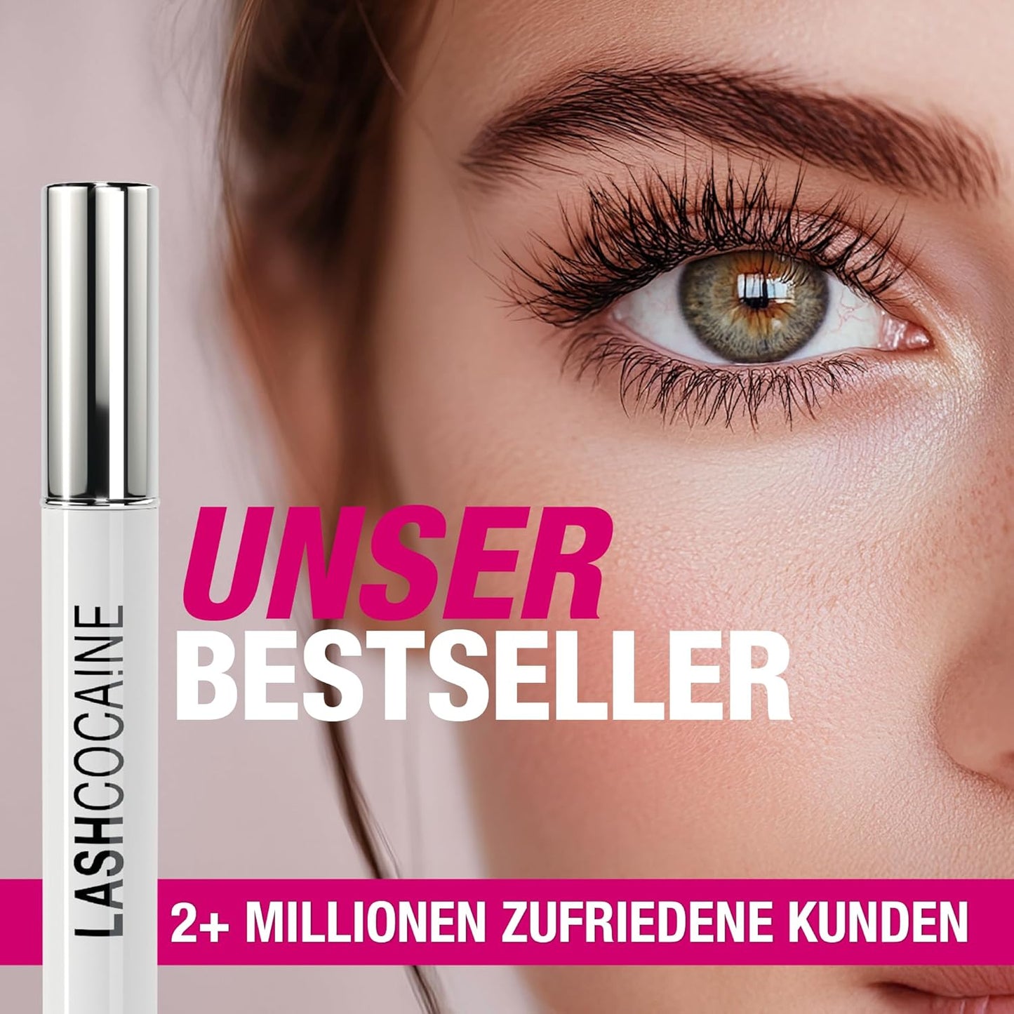 LASHCOCA!NE PROFI Wimpernserum – Das virale Original für lange & volle Wimpern – Wimpernbooster mit PRO-Formel & 2-fach Wirkansatz – Vegan – Ultimativer Testsieger – Made in Germany by Svenja Walberg-XDX