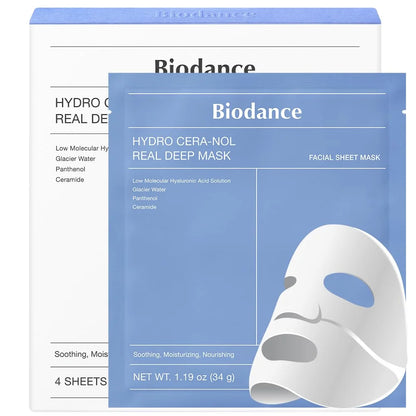 Bio-Collagen Real Deep Mask, Hydrating Overnight Hydrogel Mask, Pore Minimizing, Elasticity Improvement, Korean Skincare | 1.19oz(34g)