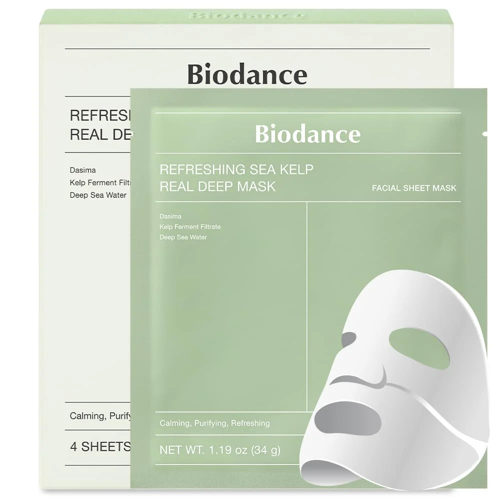 Bio-Collagen Real Deep Mask, Hydrating Overnight Hydrogel Mask, Pore Minimizing, Elasticity Improvement, Korean Skincare | 1.19oz(34g)