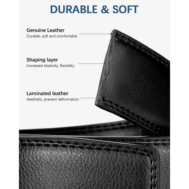 Mens Belt Leather Ratchet Belt