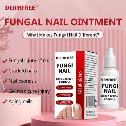 Toenail Fungus Treatment Extra Strength, Antifungal Solution for Toenail or Fingernail, Triple Action Formula for Remove Fungal, Repair and Renewal Damaged Nails, 0.5 Fl Oz-XDX