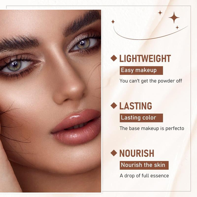 Zaidoc Foundation Concealer Stick, Dual-ended with Built-in Brush, Moisturizing & Lightweight